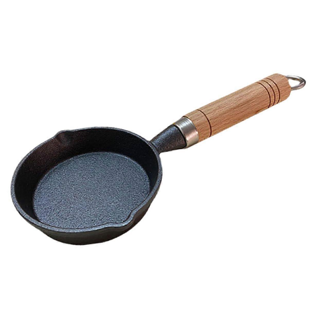 Mini Iron Skillet Multi Use Small Cooking Pan for Easy Frying Lightweight Design for Outdoor Cooking and Home Use for Eggs and Pastries