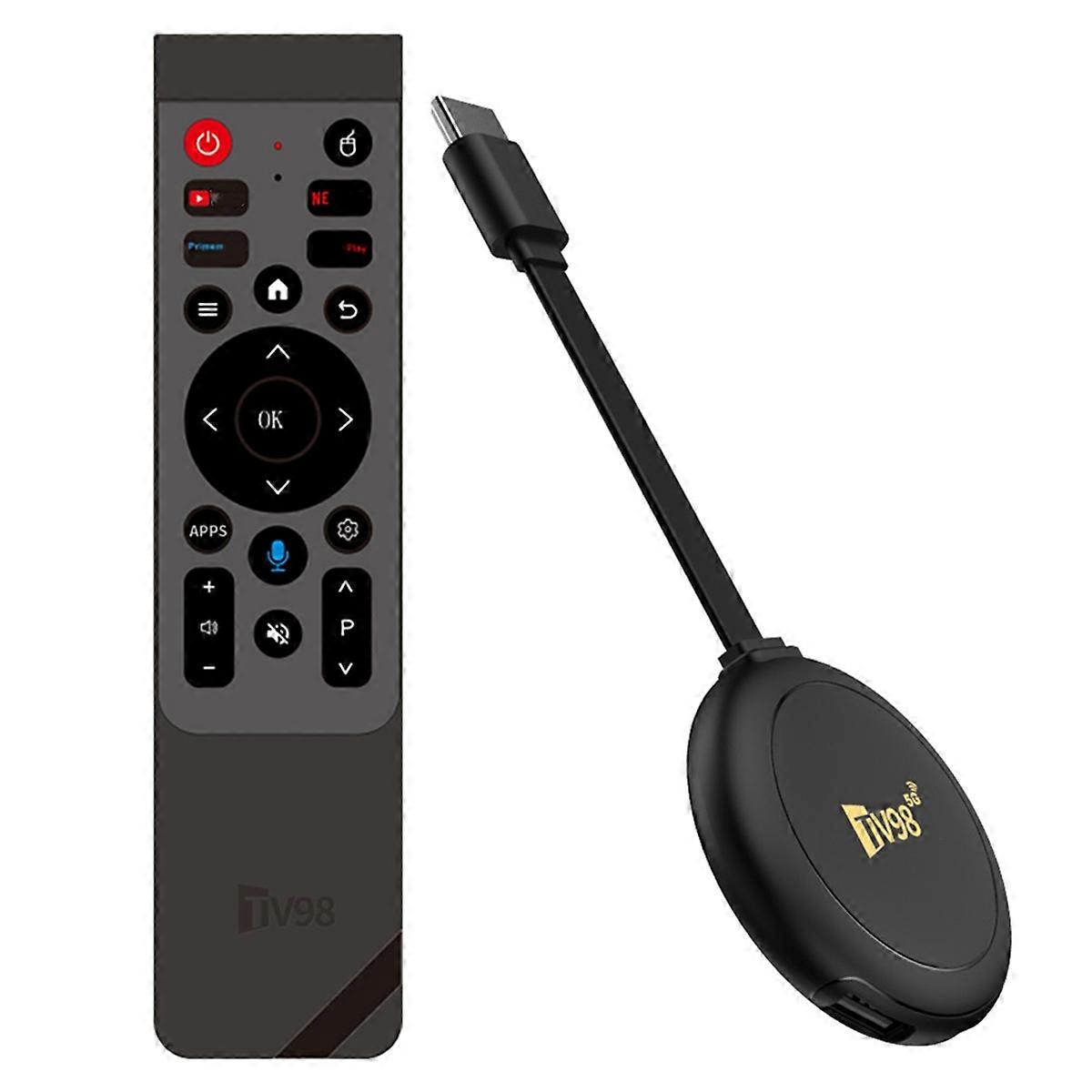 TV Box Android 14 8K TV98 ATV Allwinner H313 Quad Core 2.4/5G Dual Wifi BT5.0 Smart Voice Control Player HD Set Top Box