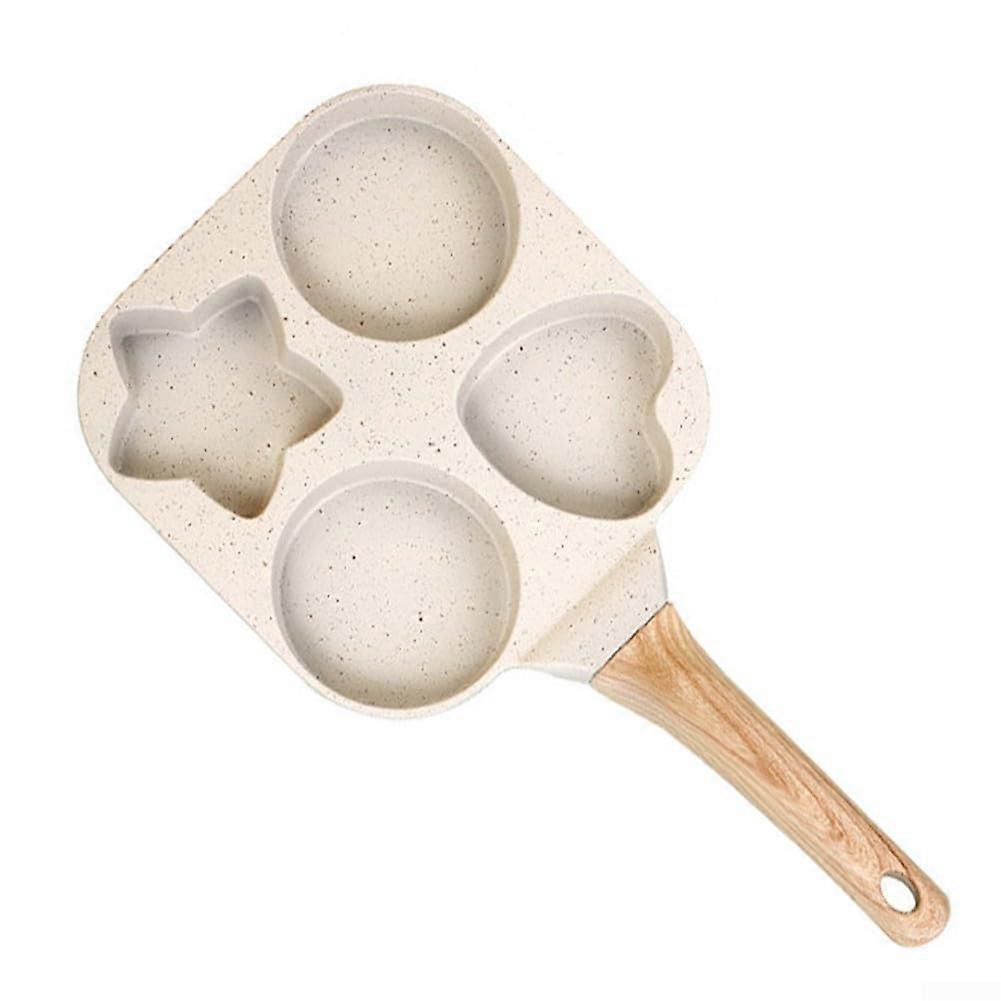 Effortless Breakfast Pan Four-Hole Nonstick For Eggs And Omelets Beige