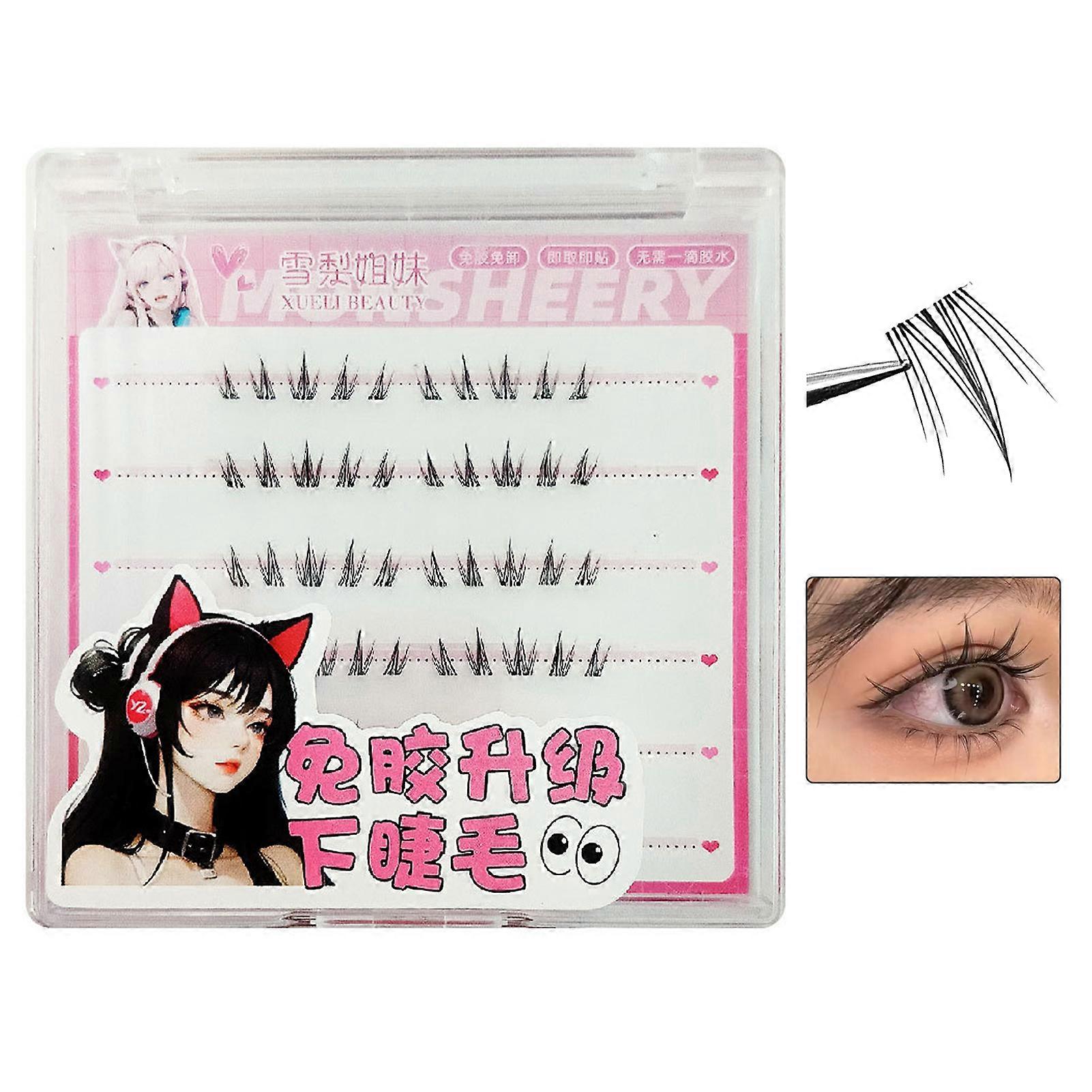 4-6mm DIY Lower Lash Extension Individual Lower Eyelash Clusters