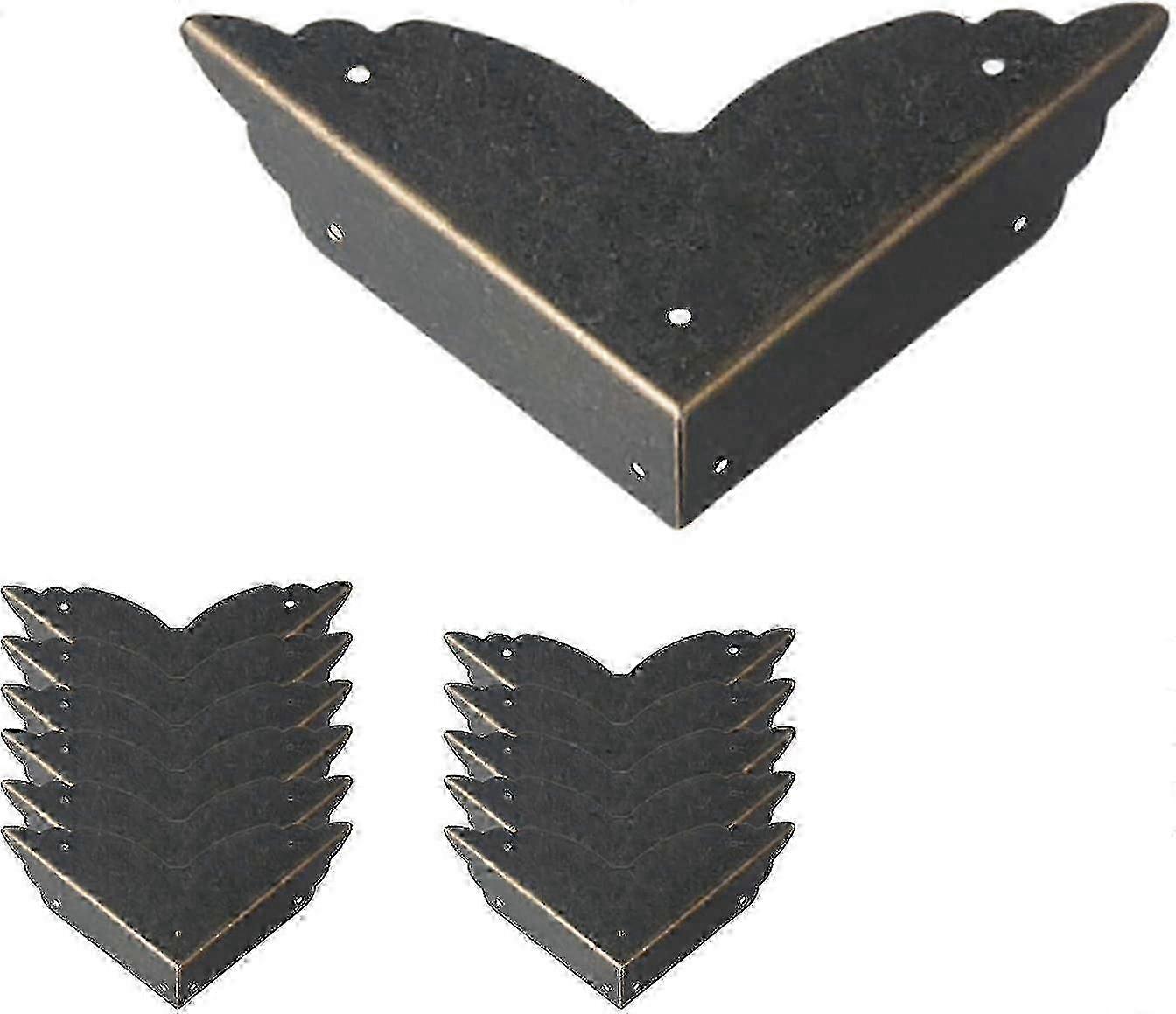 twelve Pack Vintage Metal Corner Protectors Furniture Edge