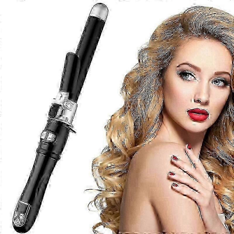 Ferro arricciacapelli rotante automatico da 28 mm per acconciatura professionale, bacchetta bigodino da 1,1 pollici con rotazione automatica