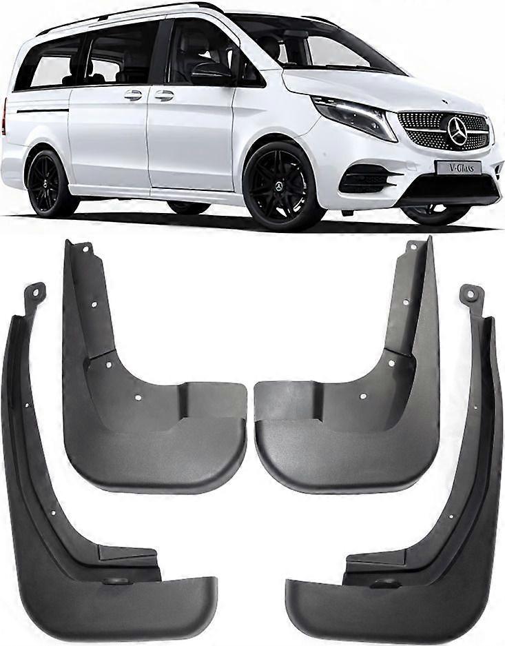Fantastic Genuine Set Splash Guards Mud Flaps For 2016-2023 Mercedes Benz V Class AMG Line