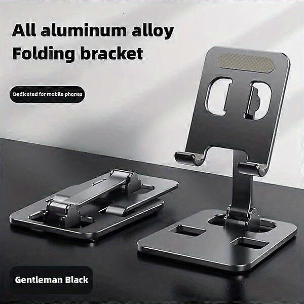 All-metal foldable phone stand, compact and lightweight, suitable for study and office work