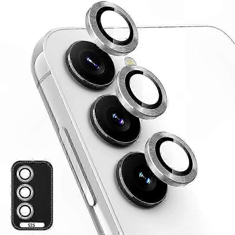 Metal Ring Camera Lens Protector Film for Galaxy S25+