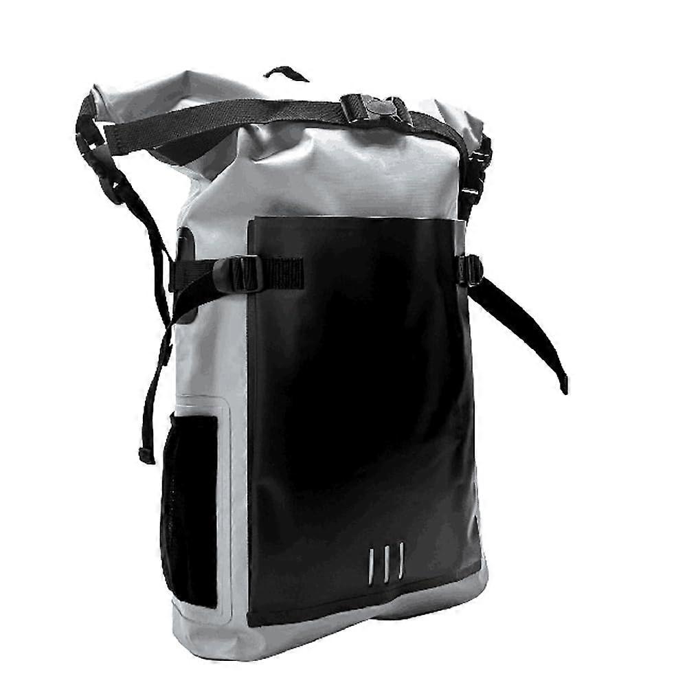 Backpack Large Capacity for Outdoor Activities Grey Waterproof Travel Backpack with Multiple Compartments and Adjustable Straps