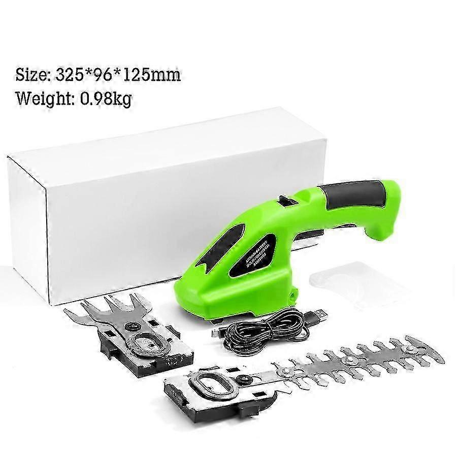 2 في 1 يده الكهربائية التحوط المتقلب شجيرة المتقلب بطارية لاسلكية تعمل بالطاقة القابلة لإعادة الشحن لحديقة العشب الأخضر