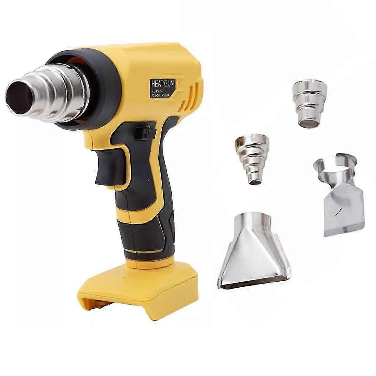 350W bezdrátová horkovzdušná pistole kompatibilní s Dewalt 20V baterií Přenosná elektrická smršťovací pistole