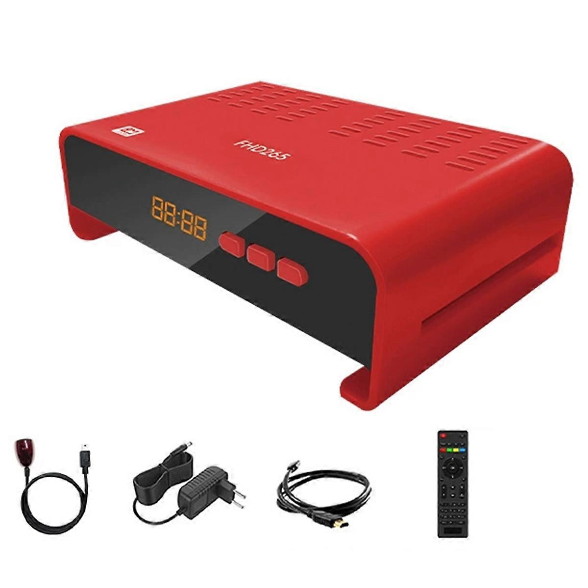 265 DVB-S2 Full HD Digital Terrestrial TV Decoder CAS 1080P Mini Decoding EPG Set Top Box EU Plug