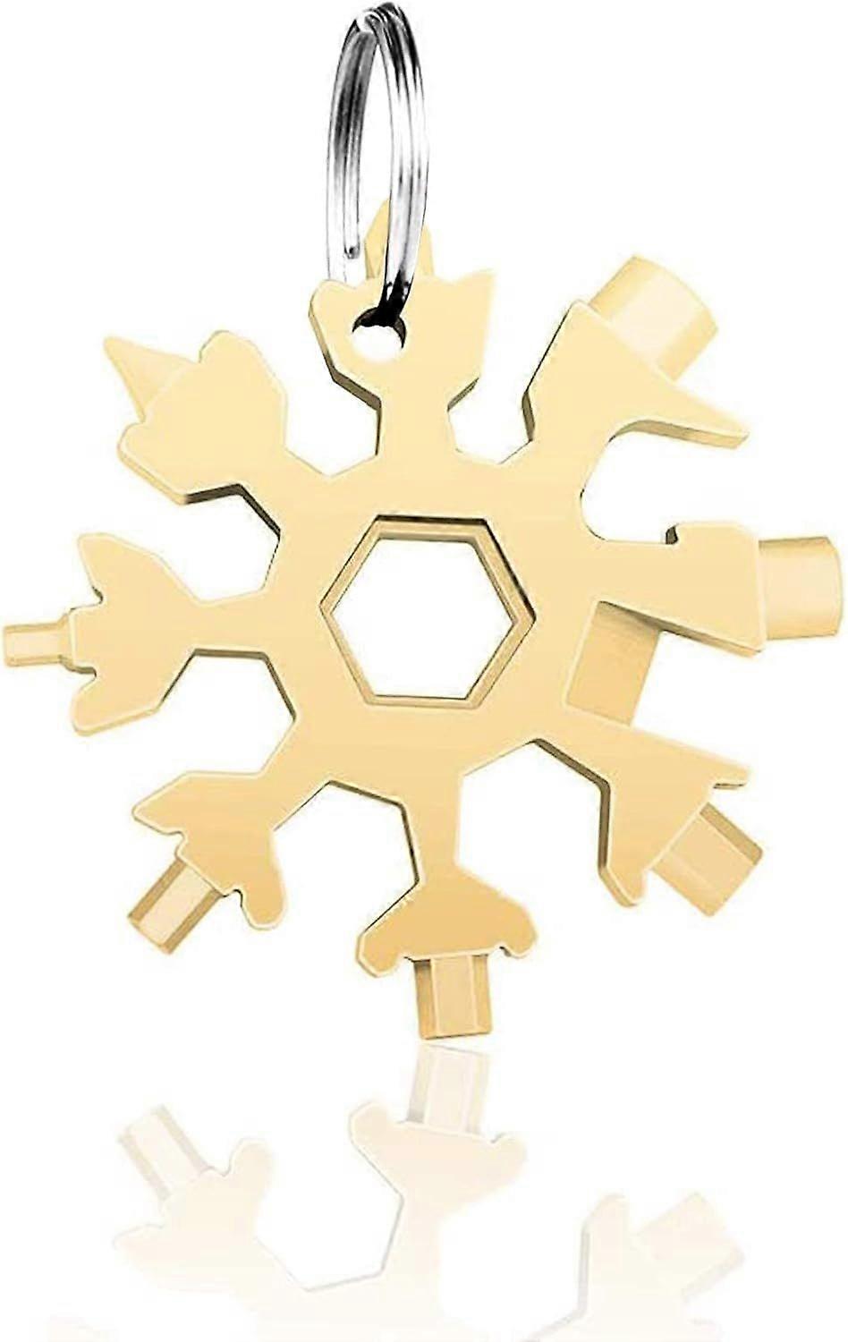 2pcs Key Tool 24-in-1 multi-tool wrench, key-shaped stainless steel pocket tool,