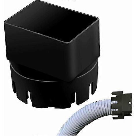 Universal downpipe adapter for drain, round to square drain adapter