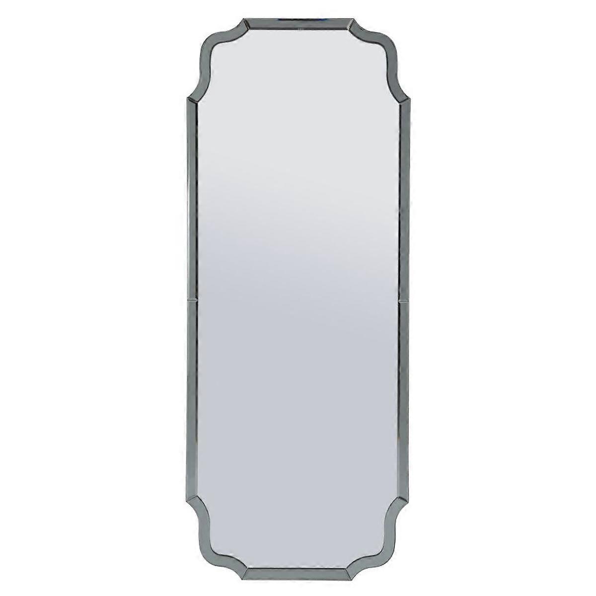 Specchio con Cornice Classico 8, Grigio, MDF, 150x60x2 cm