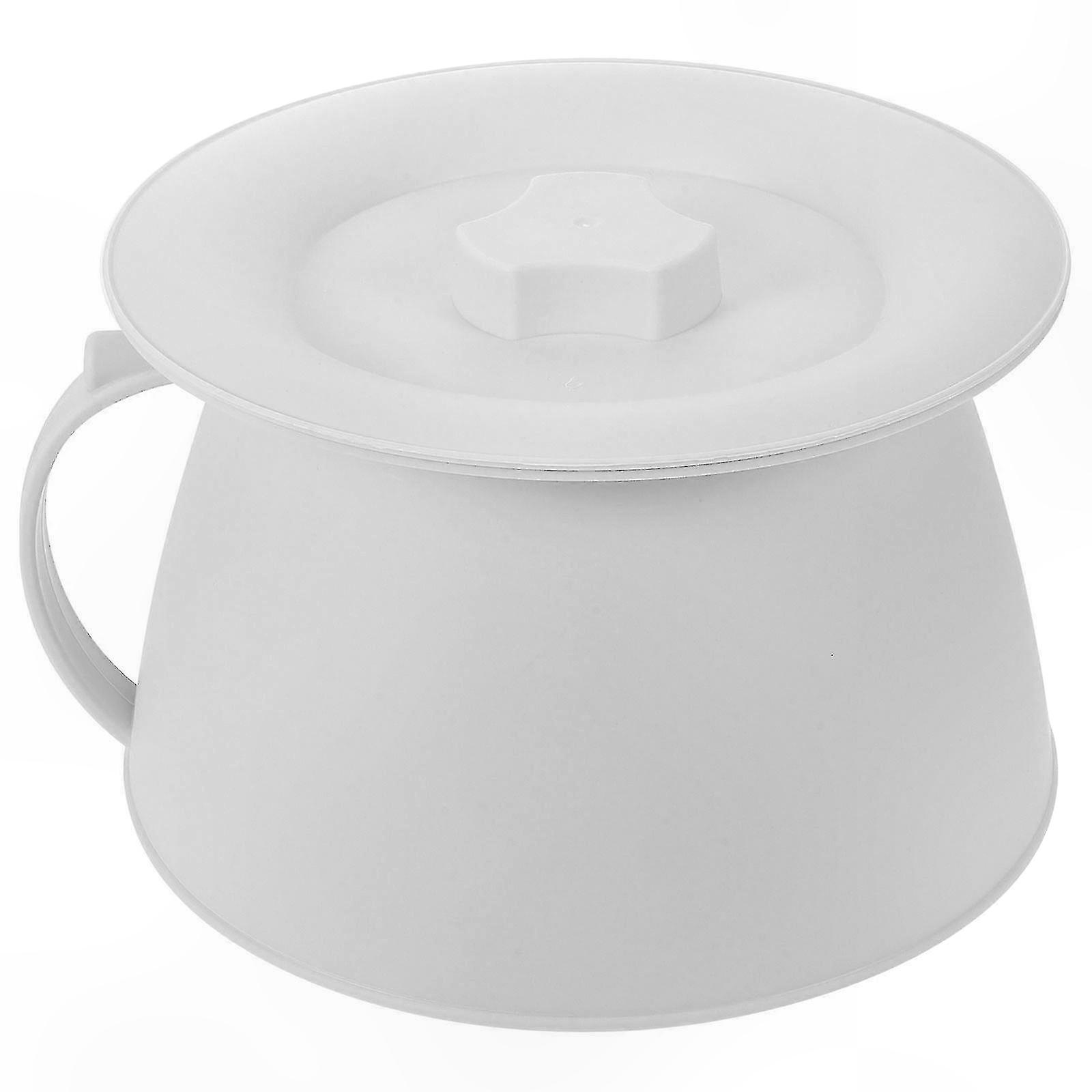 Portable Bedside Urinal with Lid for Adults and Kids Unisex Toilet Solution Compact and Easy to Clean Travel Friendly Commode Alternative