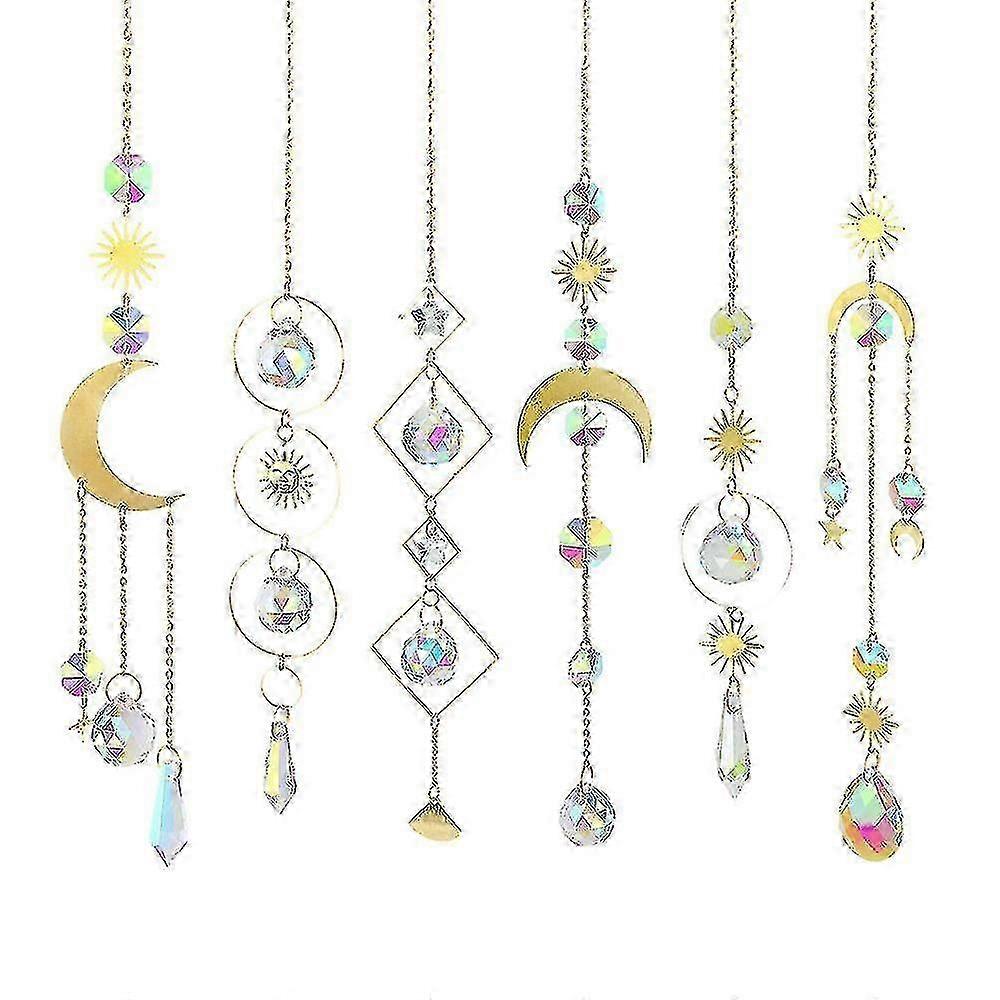 Case Pack Crystal Sun Catcher with Chain Hanging Ornaments for Window, Home, Garden Party