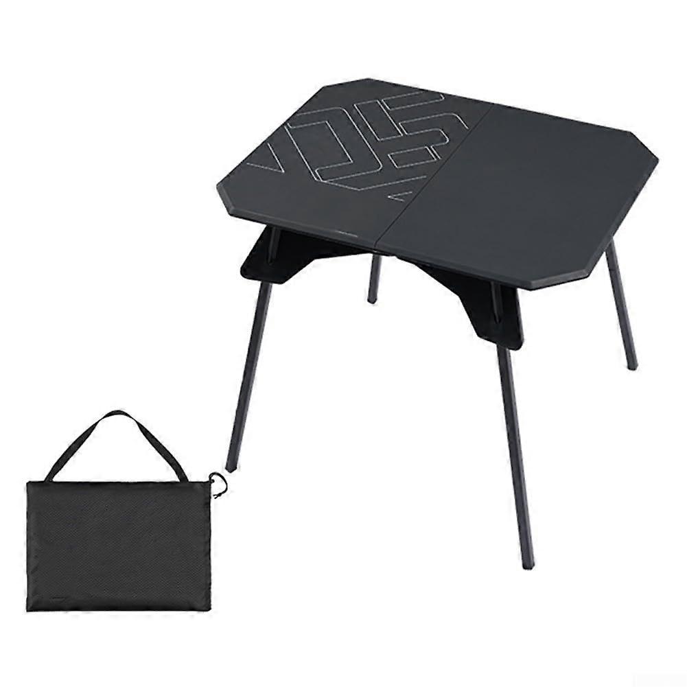 Easy Carry Portable Picnic Table with Waterproof , for Outdoor Enthusiasts (Black)
