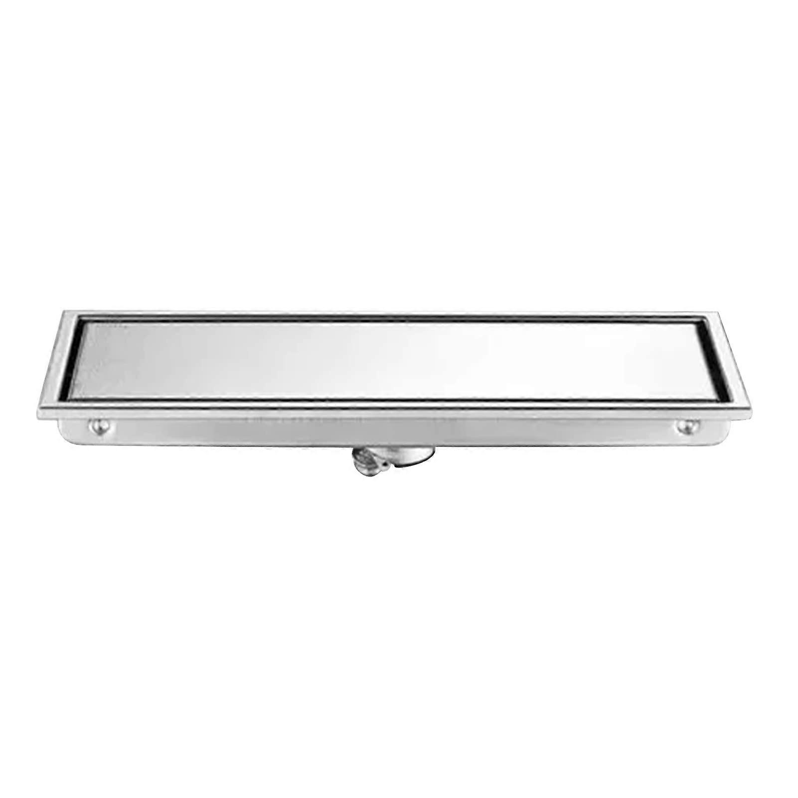 Linear Shower Drain 304 Stainless Steel Rectangular Floor Drain With Double Layer Filtration For Bathroom And Kitchen