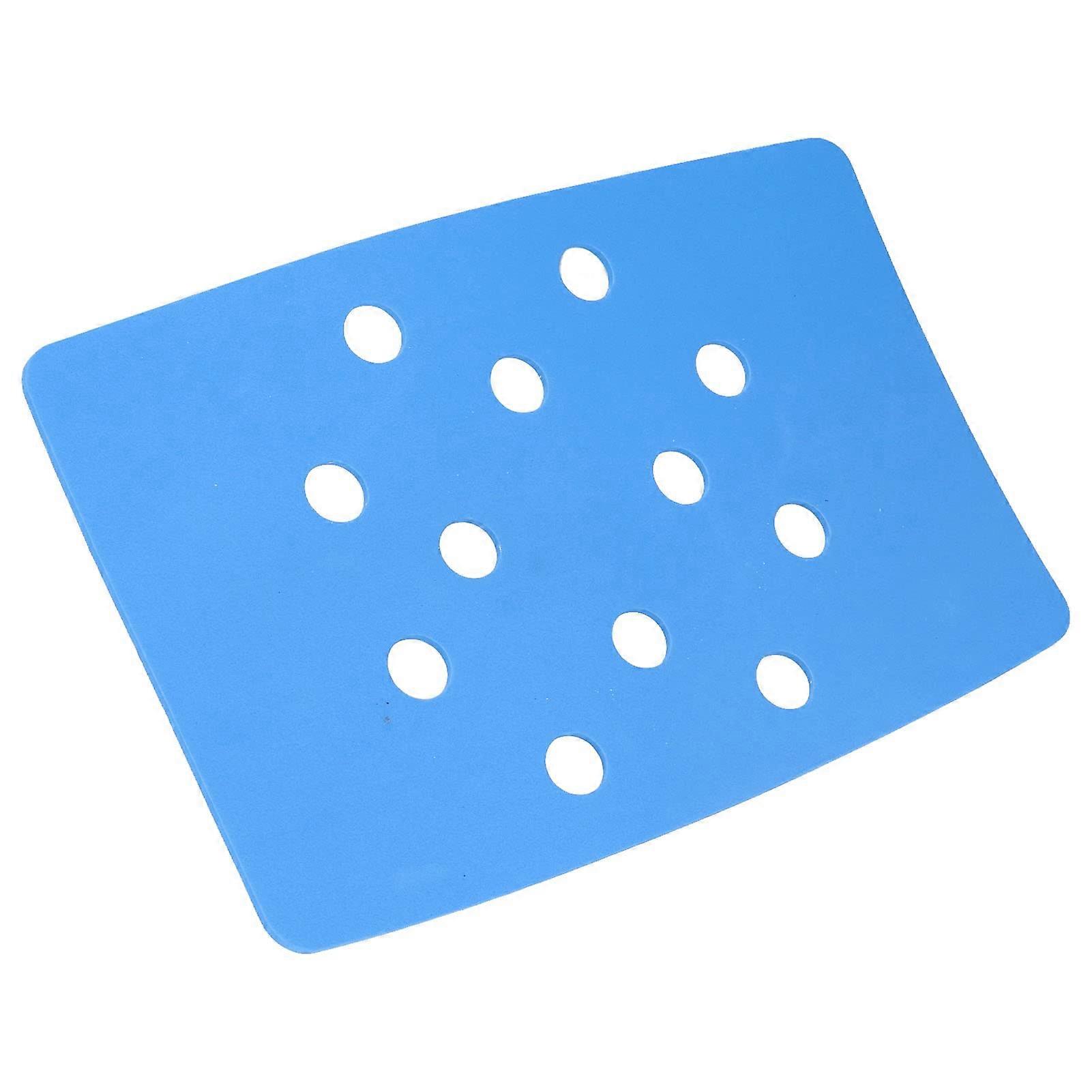 Shower Chair Cushion Blue Ventilated Portable Replacement Part For Bathroom Stool