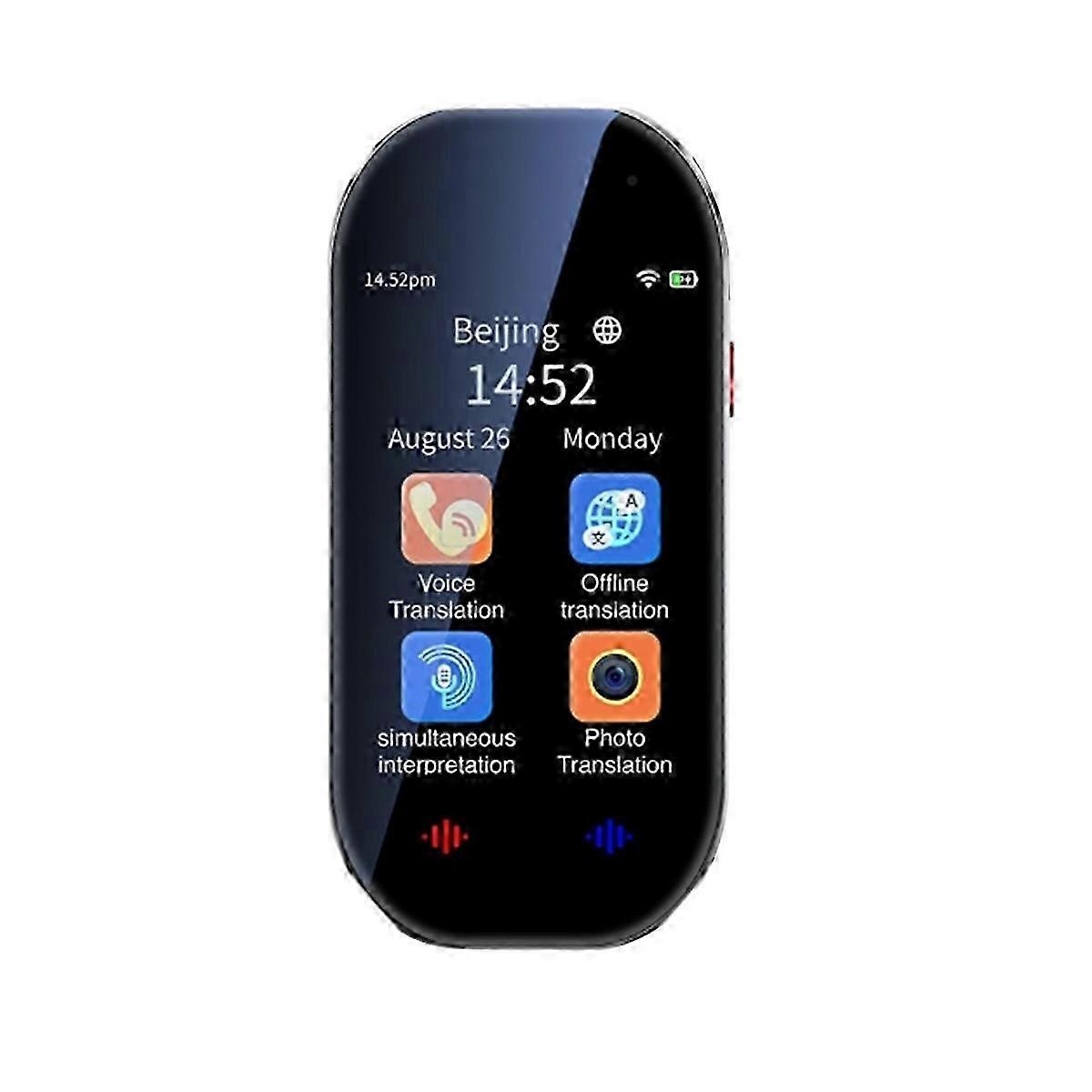 D6 142 Language Real-Time Bidirectional Portable AI Translation Device with Instant Voice Recognition over WiFi