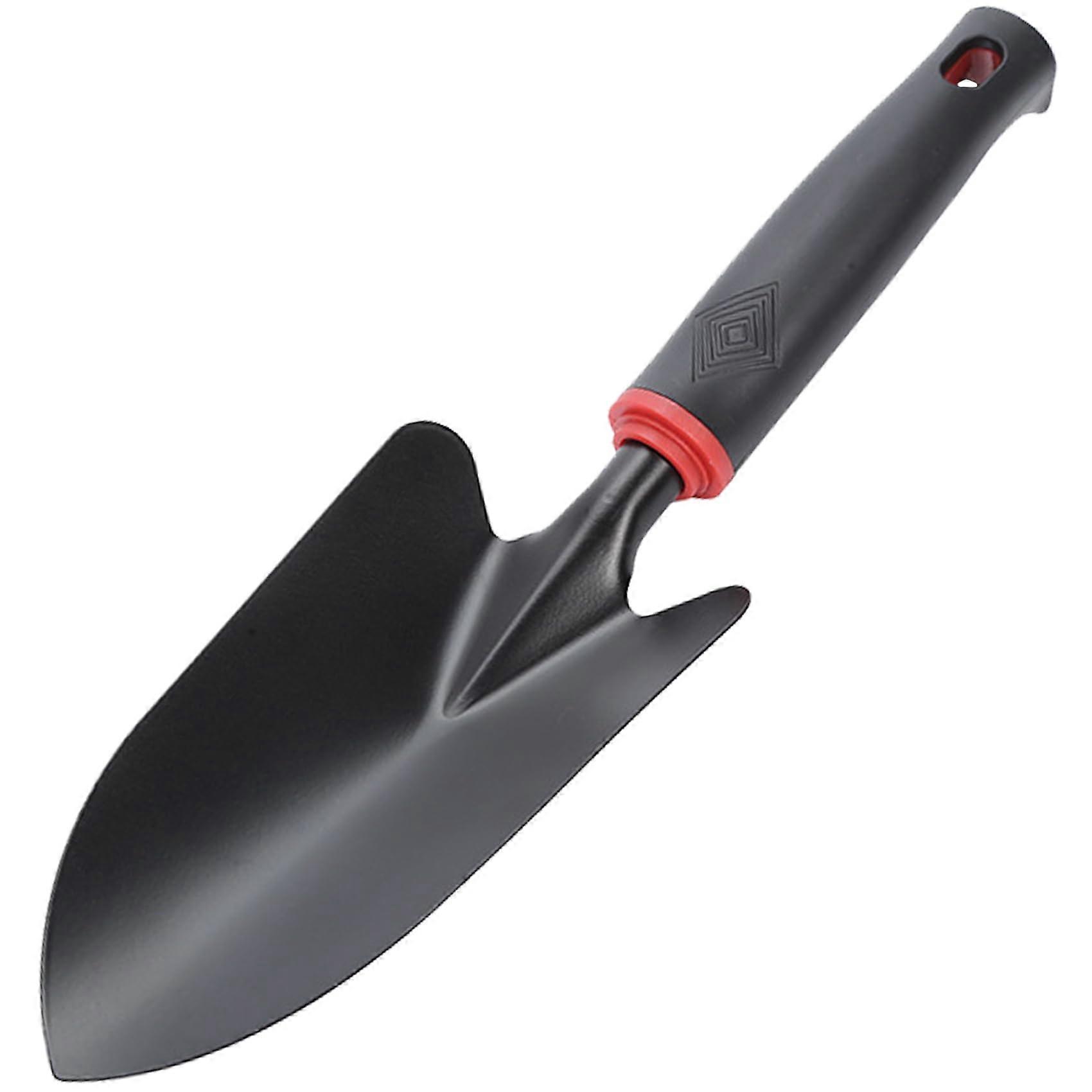 Garden Shovel Hand Trowel, Heavy Duty Rust Resistant Spade with Ergonomic Non-Slip Rubber Handle for Digging and Planting