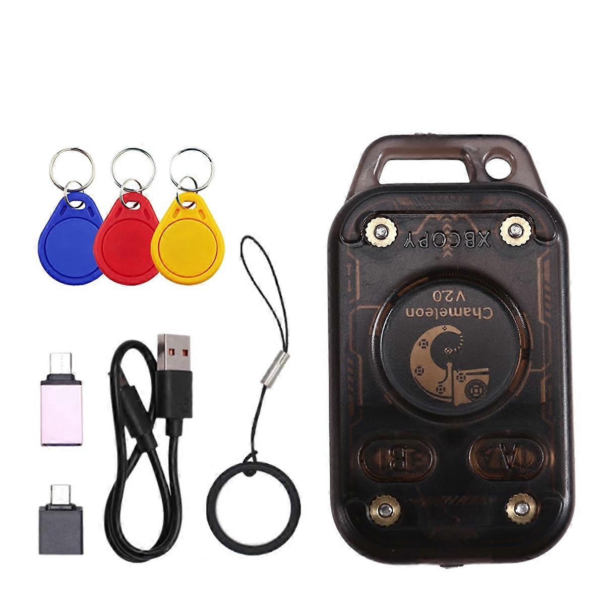 Chameleon V2.0 RFID Smart Chip Reader Emulator NFC Duplicator Chameleon Ultra+3xUID Keychain 125K 1