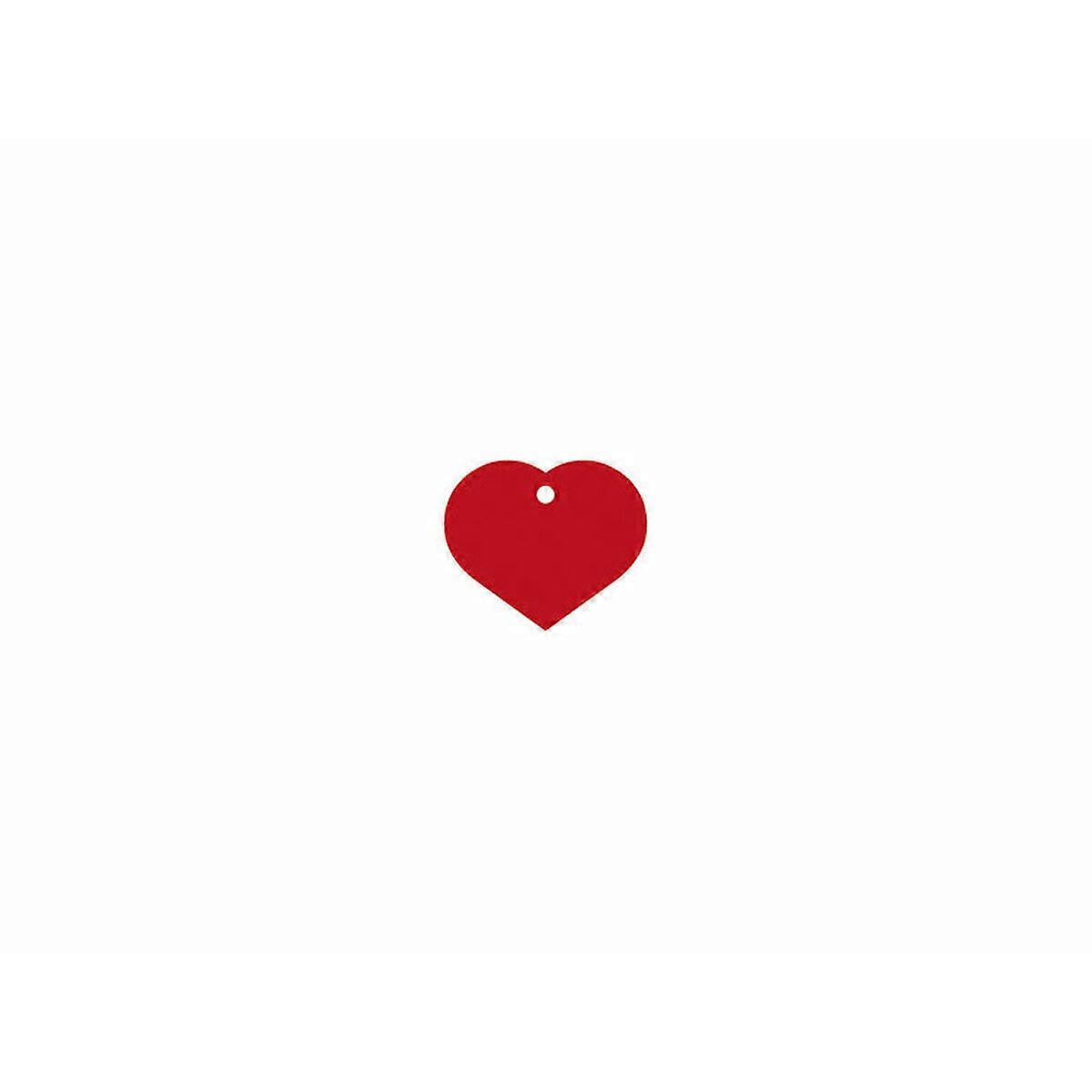Identification plate Imarc Heart Red