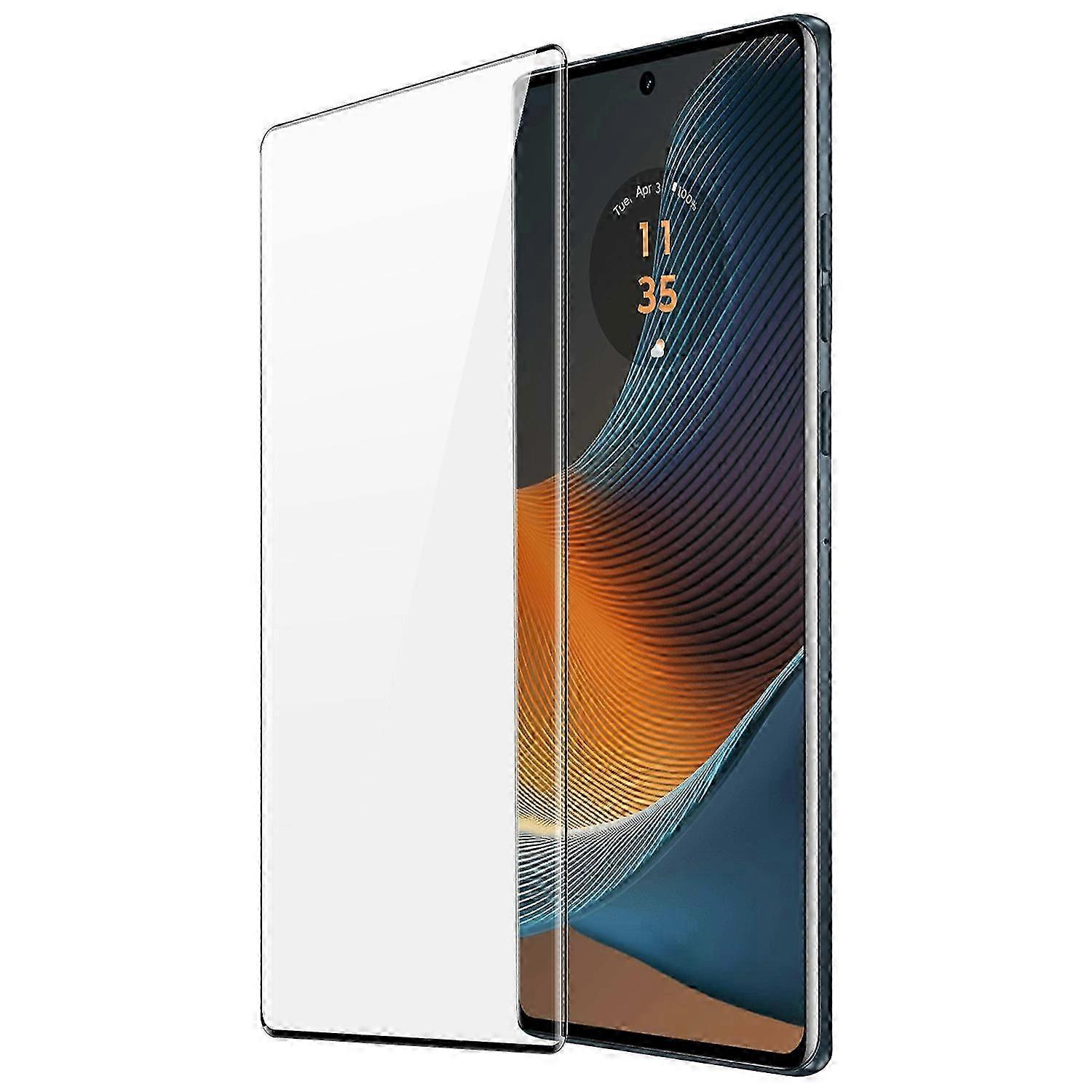 Middle Aluminum Glass Screen Protector for Motorola Edge 50 Fusion 5G HD High Definition 3D Curved Touch