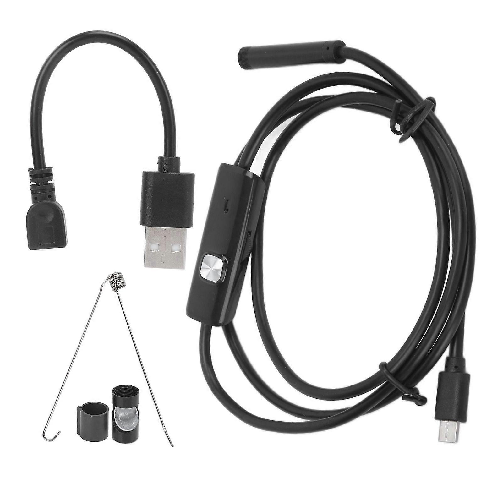 AN977 7mm Endoscope Camera IP67 Waterproof Inspection Camera Borescope 6LED Adjustable Industry Endoscope1m / 3.3ft