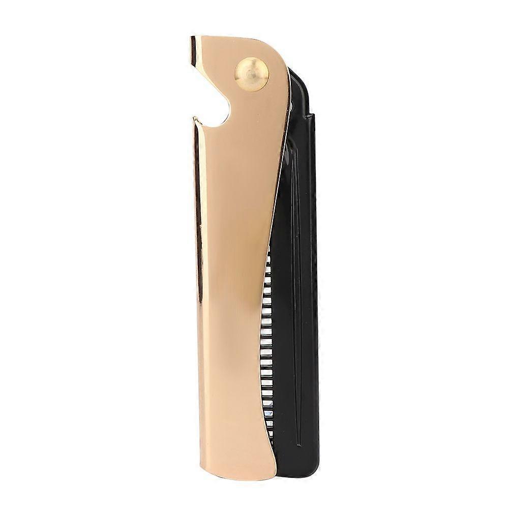 Stainless Steel Beard Mustache Styling Comb Folding Pocket Comb Unisex Anti Tangle Anti Static Beard Comb(Beard Comb )