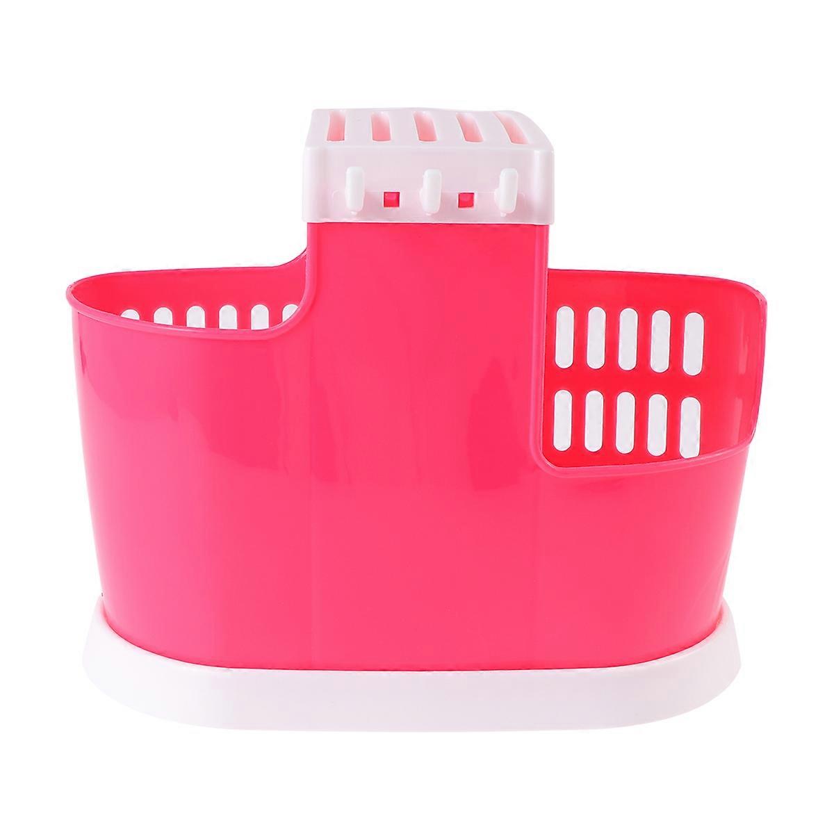 Chopsticks Rack Kitchen Draining Spoon Storage Rack for Home Red