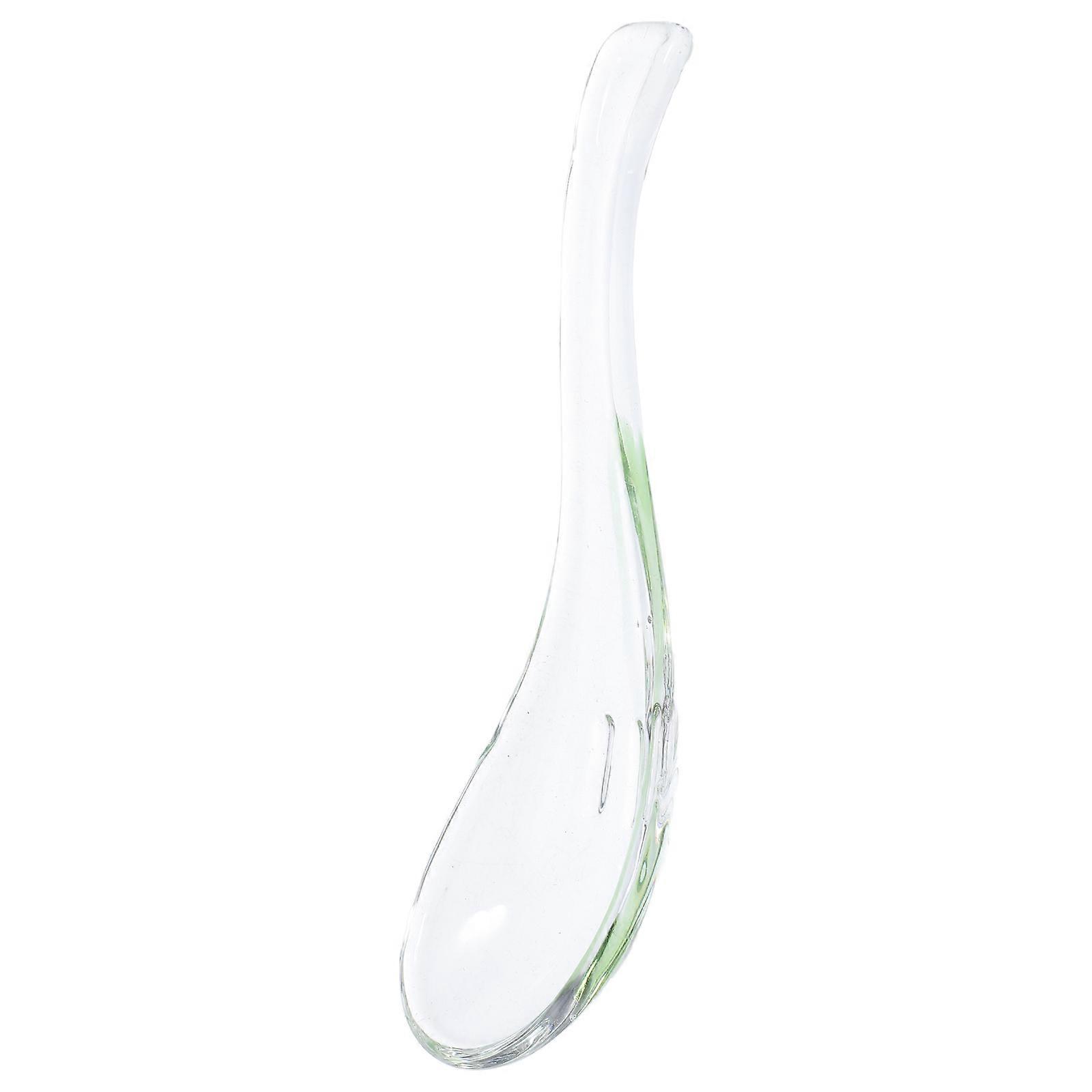 Clear Transparent Glass Spoon for Home Use Serving