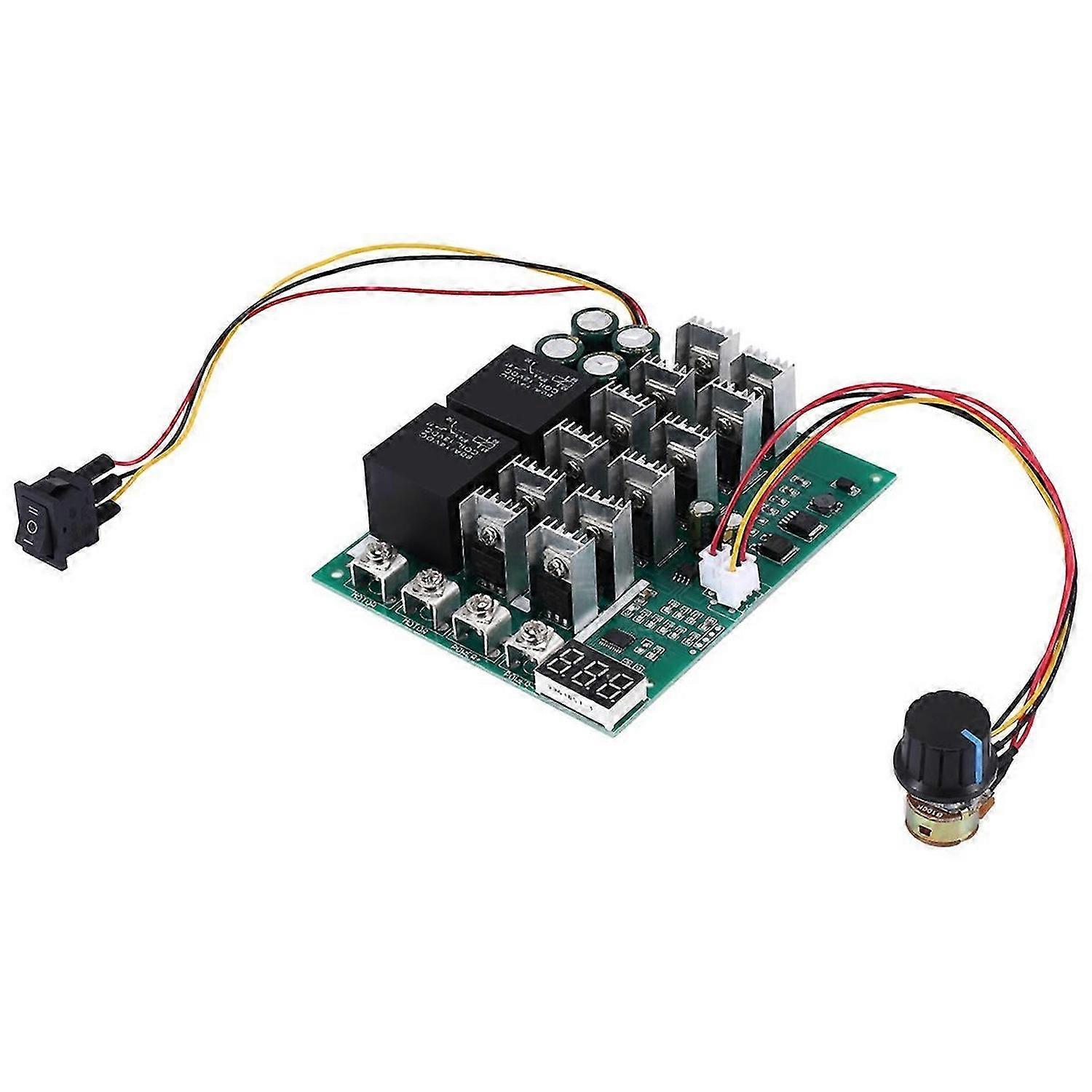 DC 10-55V 12V 24V 36V 48V 55V 100A Contrôleur de vitesse du moteur PWM HHO RC Interrupteur de commande inverse avec LED