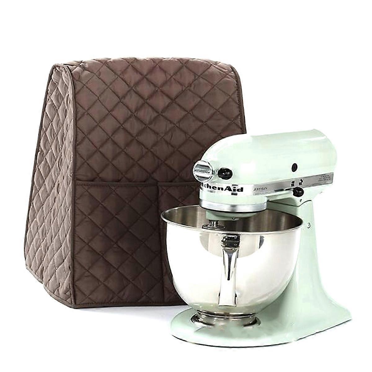 Stand Mixer Cover Organizer Bag for Mixer 2Pcs Waterproof Coffee