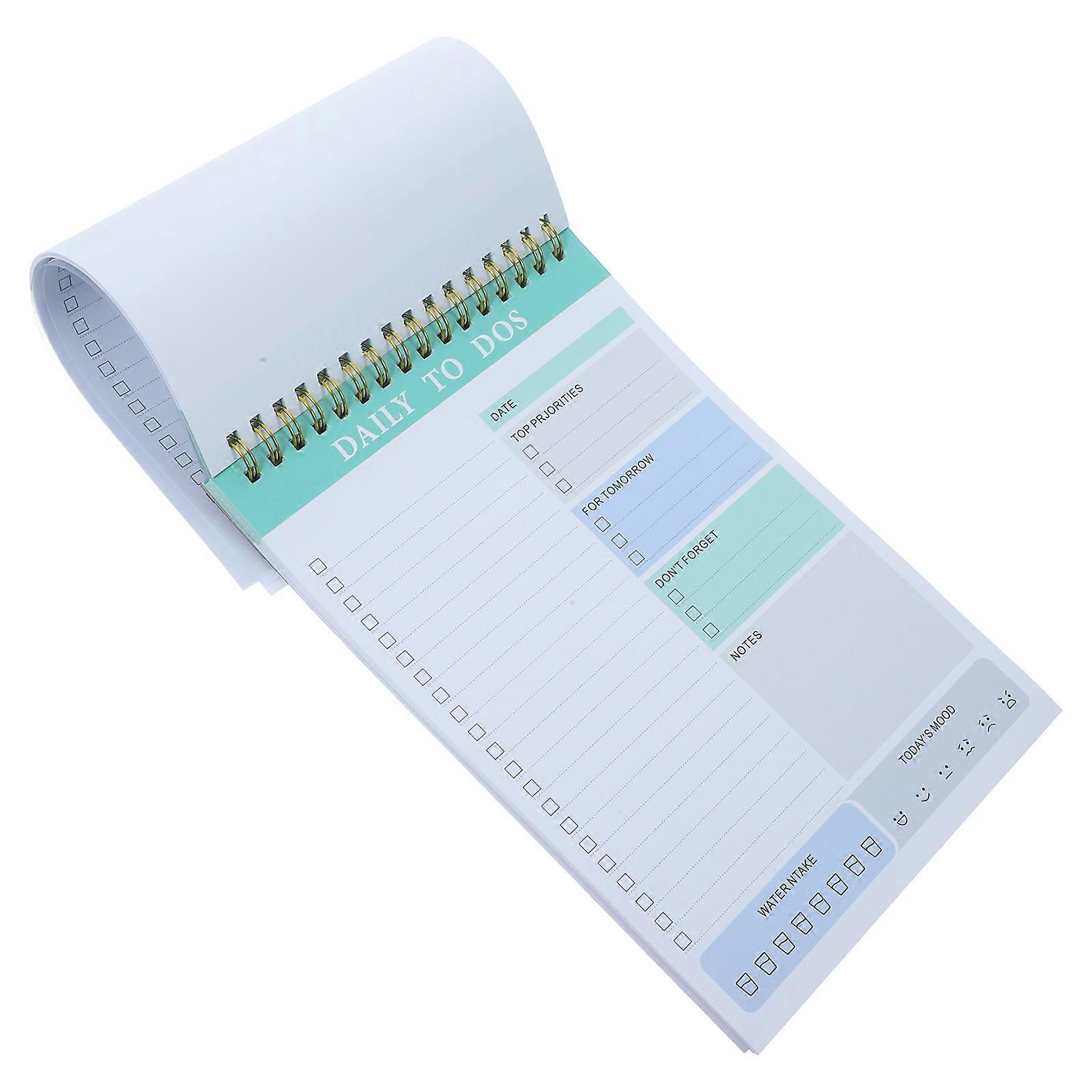 Planner Tear Off Notepad for Daily Schedule 2Pcs Practical Portable Notepad