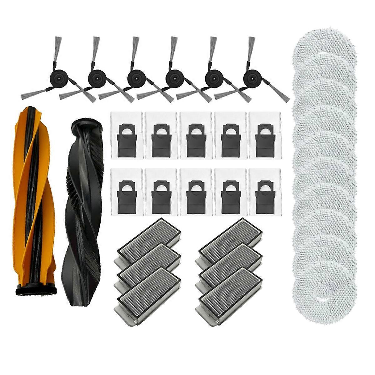 For X50 Ultra Replacement Main Side Brush HEPA Filter Mop Pads