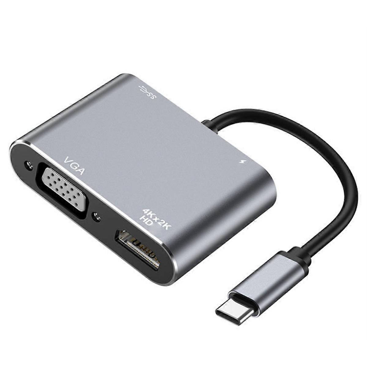 Type-C 4-In-1 Docking Station Multi-Function Hub for Switch Converter