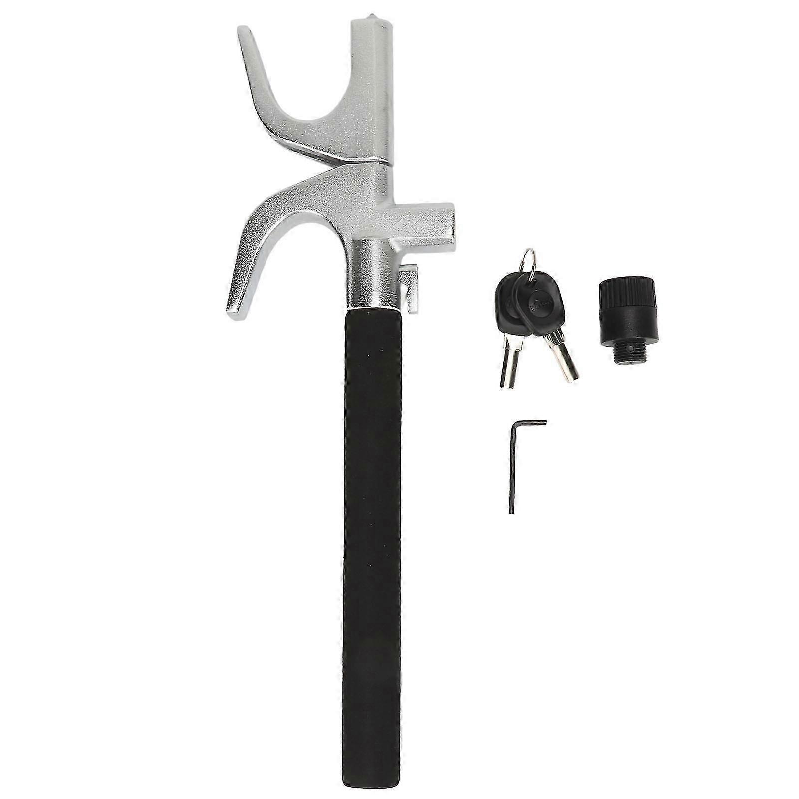 Car Steering Wheel Lock Prevent Theft Vehicle Steering Wheel Security Lock with Flashlight SOS LED Light for Auto Truck