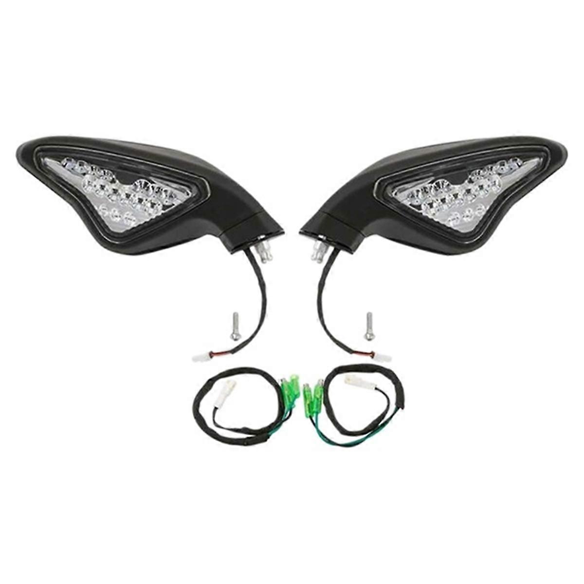 Motorcycle Rearview Mirror with Turn Signal LED Mirror for 848 1098 1098S 1098R 1198 1198S 1198R