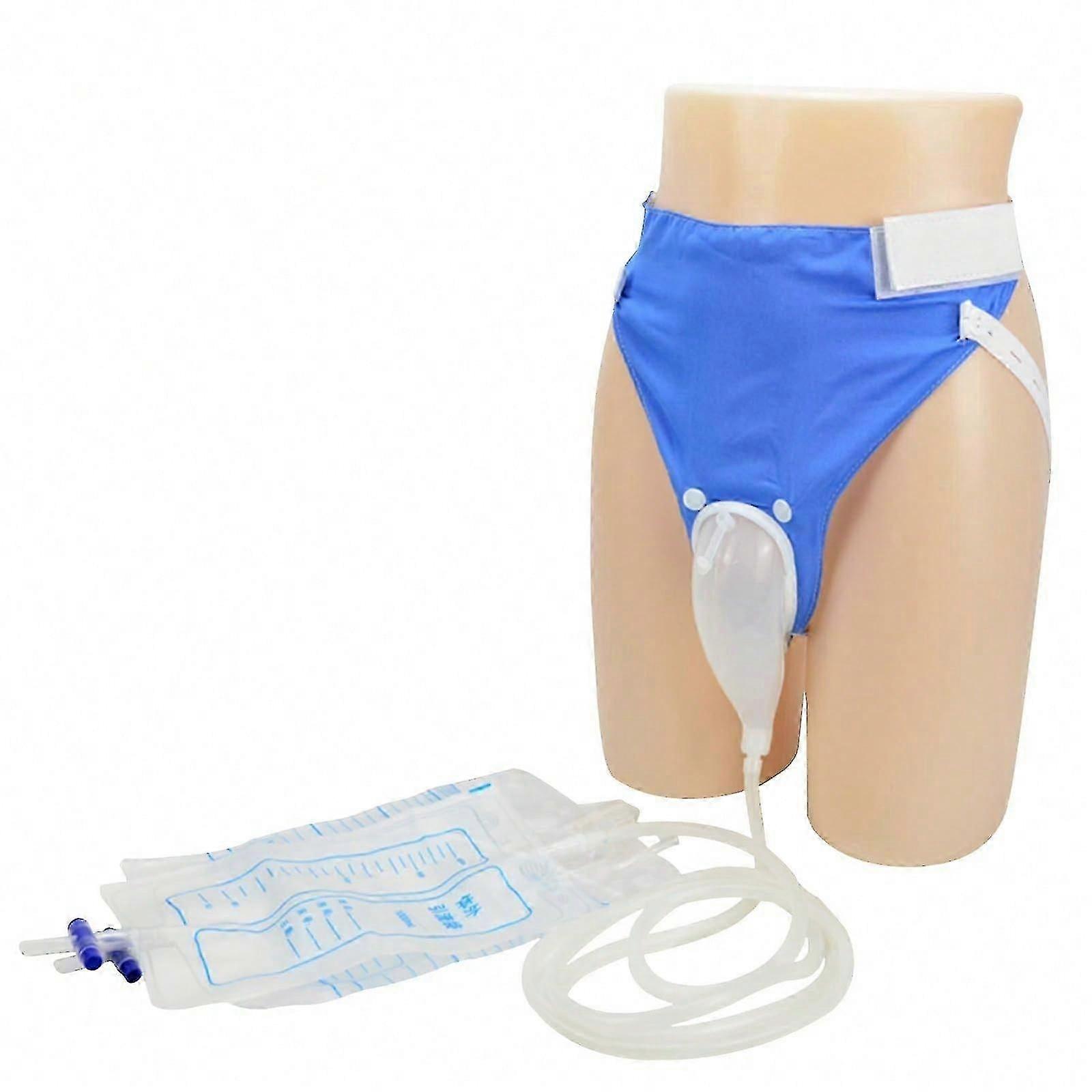 Wearable Urine Bag With Catheter Duct 1000ml 2000ml For Men Women Elderly Urinary Incontinence, Bedridden Patients