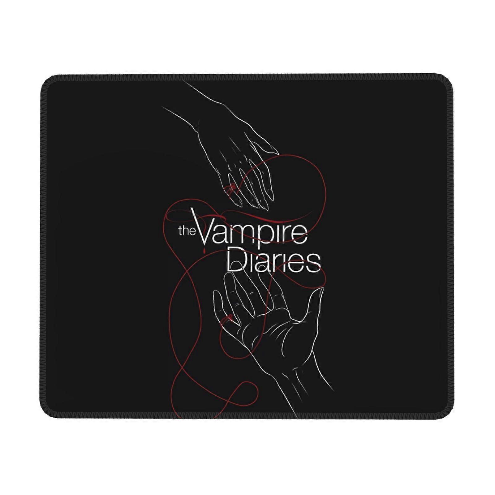 The Vampire Diaries Gummilås Edge Musemåtte, Kontor Skrivebordsmåtte, Skriveblok, Multi Code Game pad Musemåtter til computere Laptop Mus Musemåtte