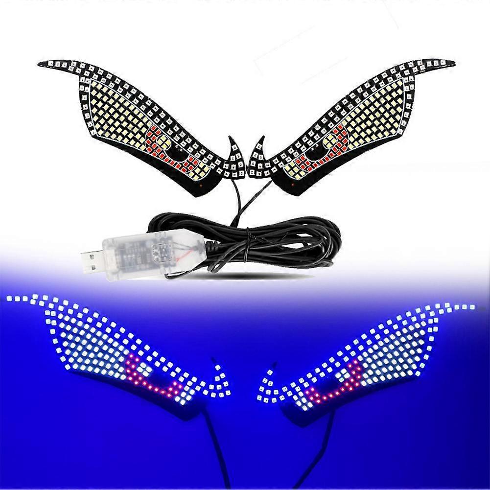 USB Car LED Decorative Lights Devil's Eye Modification Car Window Flash