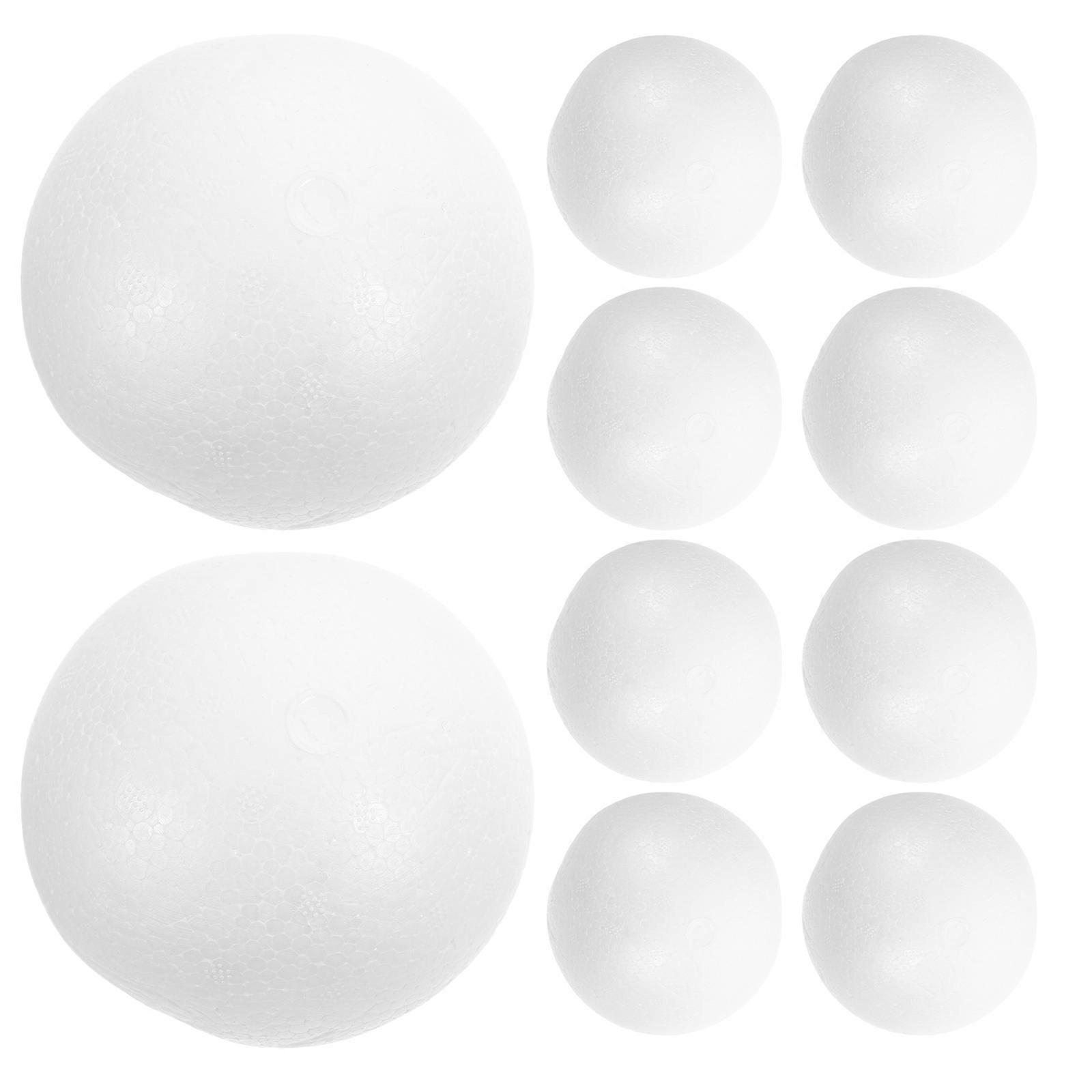Semicircular Foam Balls for Decoration 50Pcs White Foam Hemisphere
