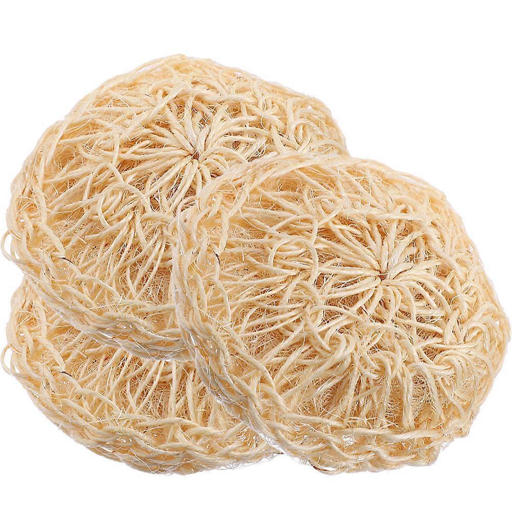 Comfortable Bath Loofah for Shower Use 12Pcs Bath Scrubbers Khaki