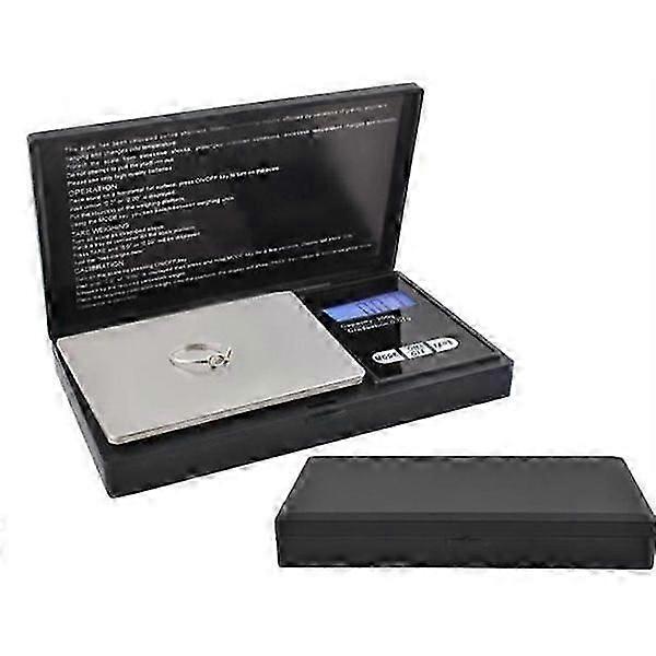 Báscula de bolsillo profesional / Báscula digital 0.01g-200g Negro