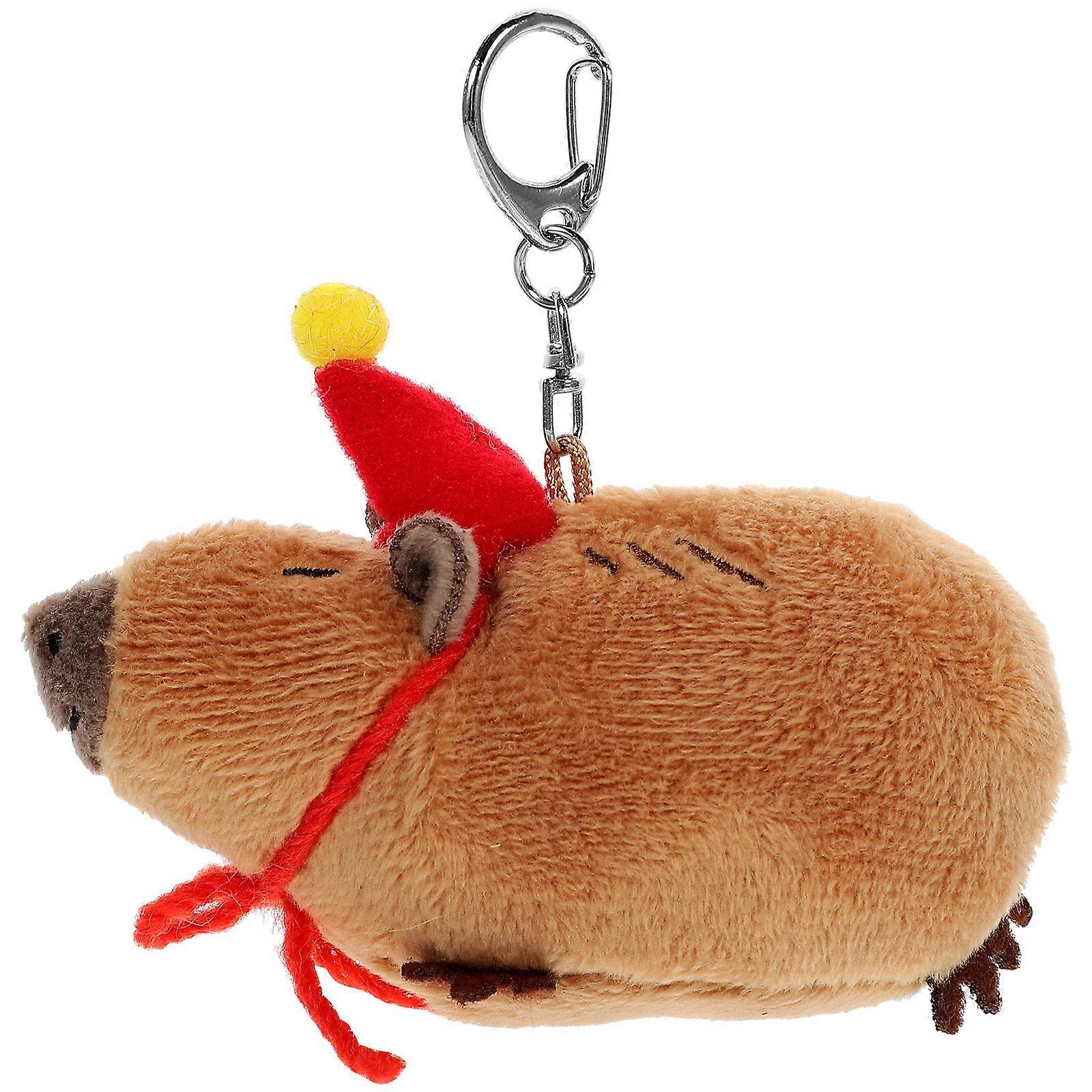 Plush Guinea Pig Pendant Keychain for Decoration Lightweight