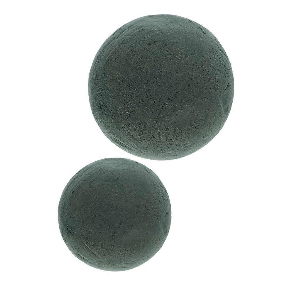 Floral Foam Blocks for Flower Arrangements 4Pcs Dark Green Round Foam Spheres
