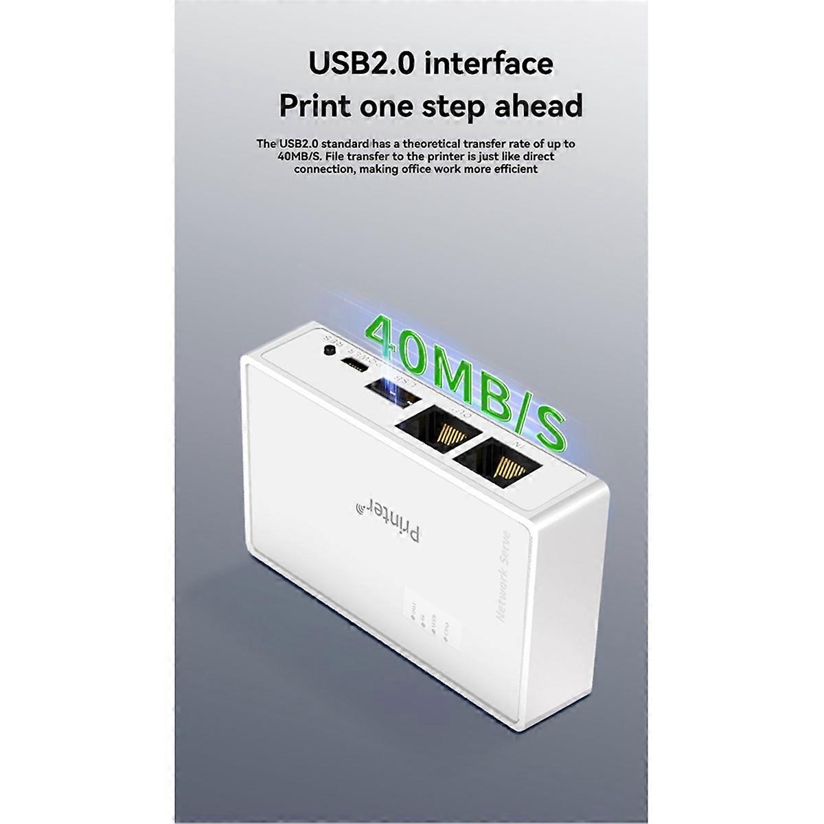 USB Wireless Network Printer Server Printer USB Device Sharer Computer Sharing Print Sharing RJ45 Pr