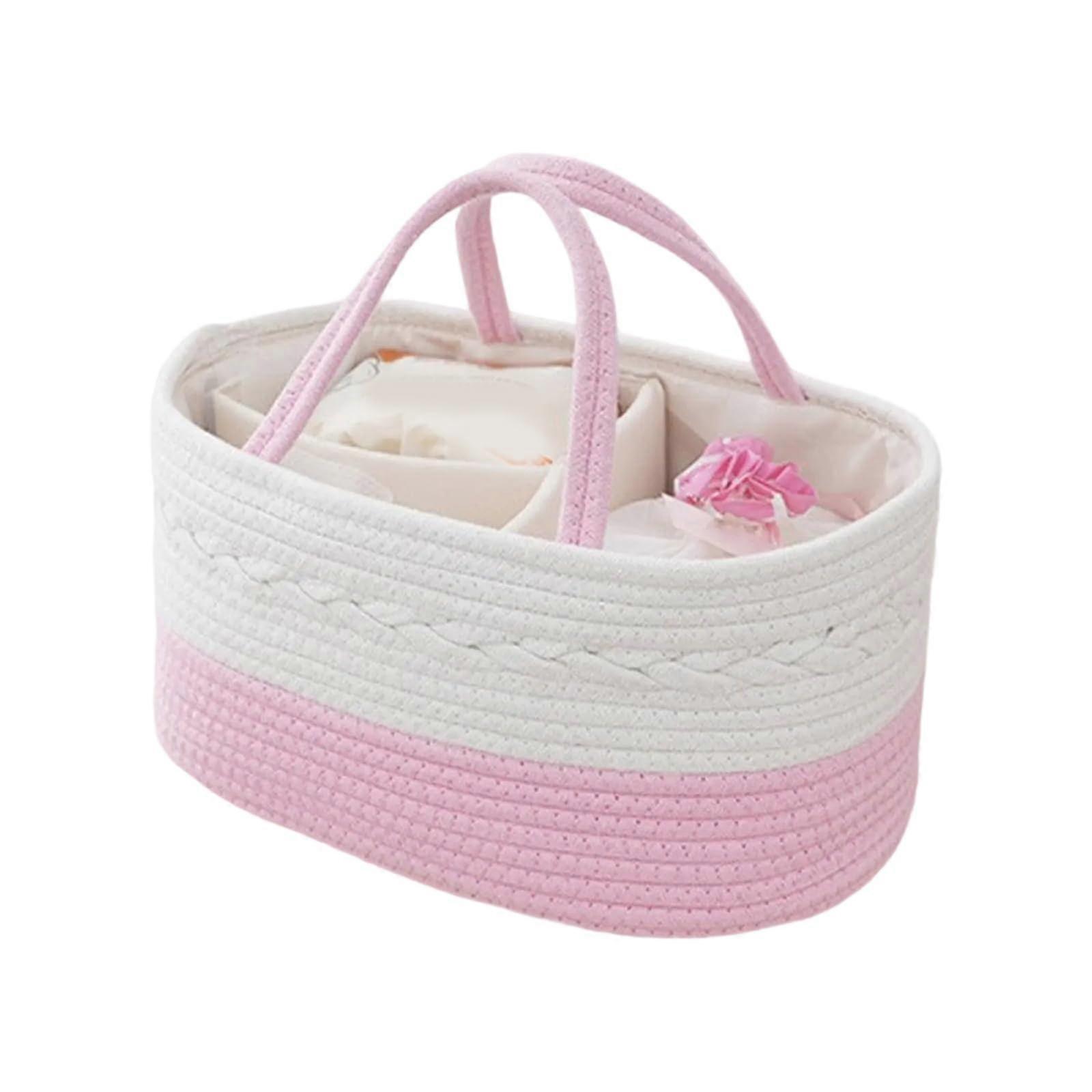 Lightweight Nappy Storage Solution Removable Portable Carry Basket Diaper Caddy For Nursery Organization Compact Design