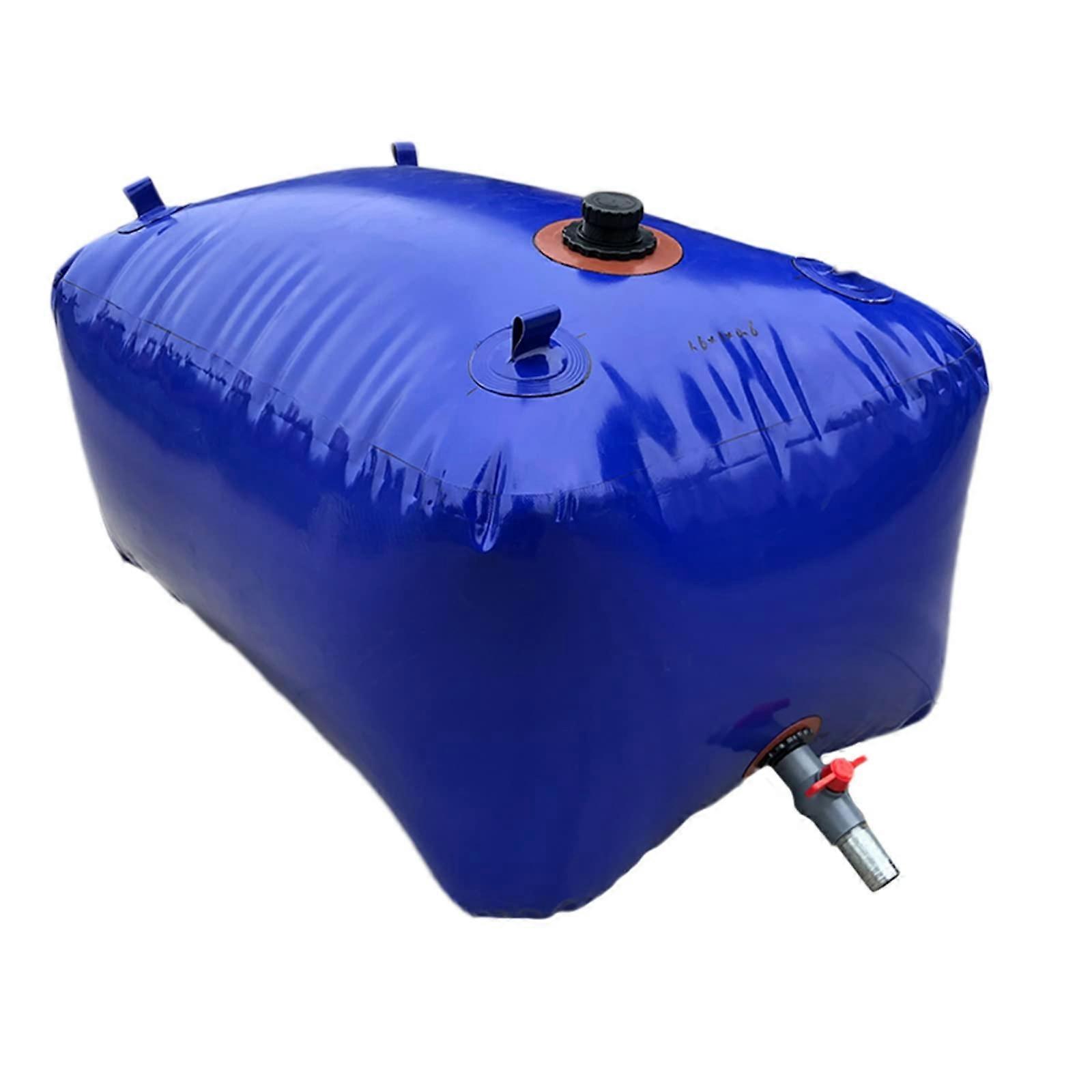 Large Capacity Water Bag 2000L Foldable Water Storage Bladder Outdoor Garden Tank with Valve Spout Emergency Reservoir B 2x1.5x0.7m