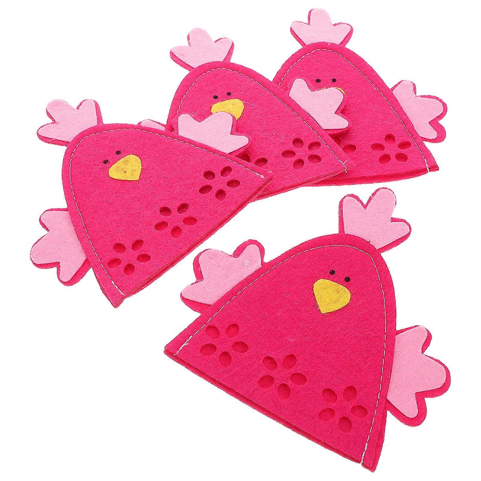 Rosy Cloth Easter Chick Shaped Egg Covers for Spring Party 16Pcs