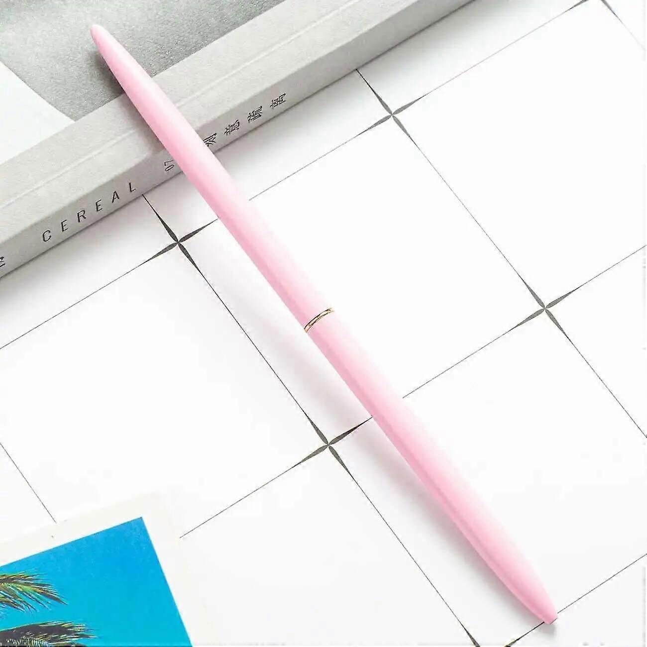 1 Piece Lytwtw's Stationery School Supplies Roller Ballpoint Pen Luxury Cute Wedding Rose Gold Metal Office High Quality Pens